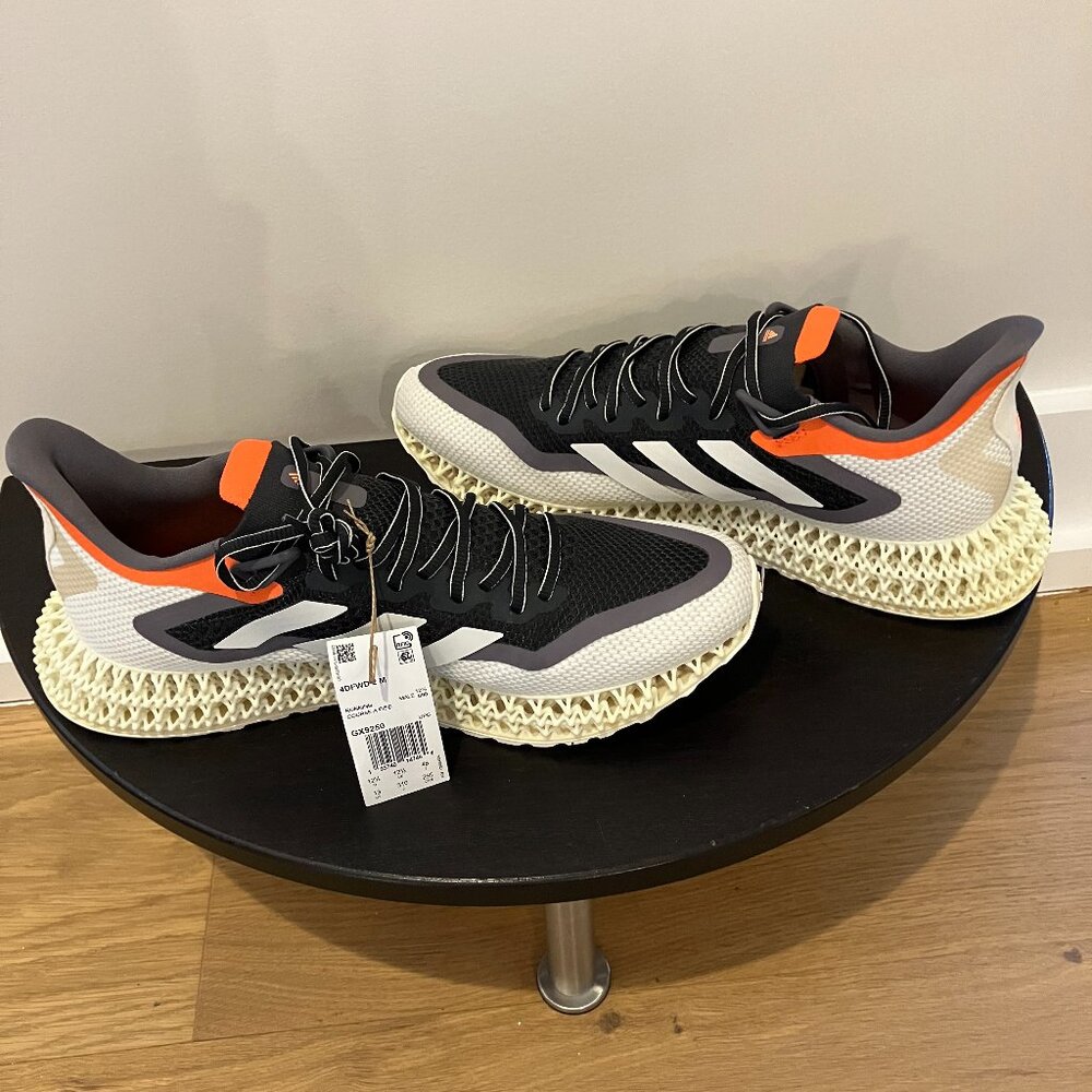 Adidas 4DFWD Carbon and Orange Men's Shoes Size 13
